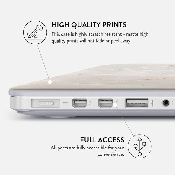 MacBook Pro 16" 2 Inch Plastic Hard Case A2485/A2141 Pink Marble Keyboard Cover - Picture 5 of 5